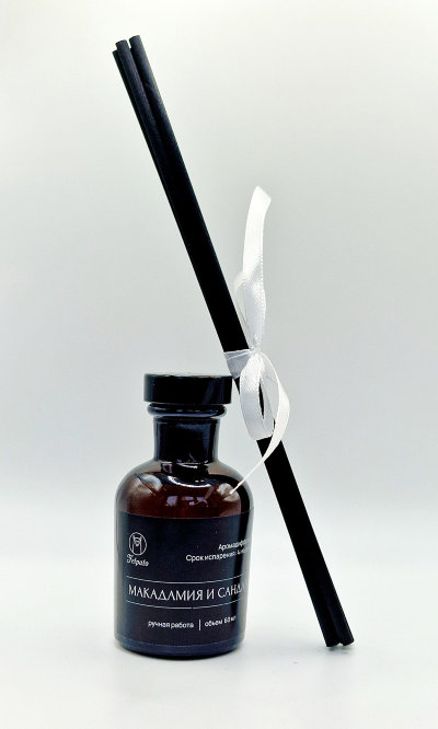 Диффузор ароматический для дома «Макадамия &amp; Сандал», освежитель парфюм декор для дома интерьера с палочками